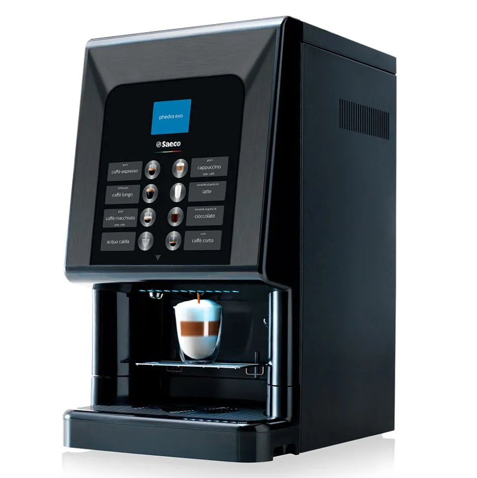 Saeco Phedra Evo Cappuccino ammattimainen kahviautomaatti – musta