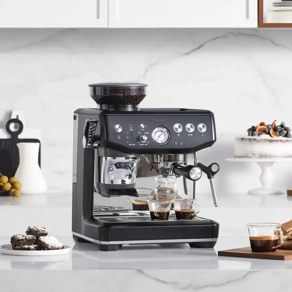Sage the Barista Express™ Impress SES876BTR espressokeitin – musta tryffeli