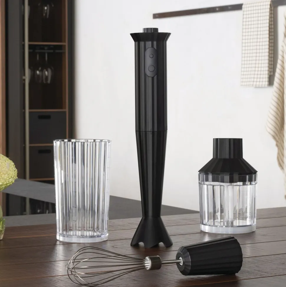 Sauvasekoitinsetti Alessi Plisse Black