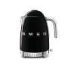 Sähköinen vedenkeitin säädettävällä lämpötilalla Smeg 50’s Style Black KLF04BLEU