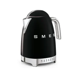 Sähköinen vedenkeitin säädettävällä lämpötilalla Smeg 50’s Style Black KLF04BLEU