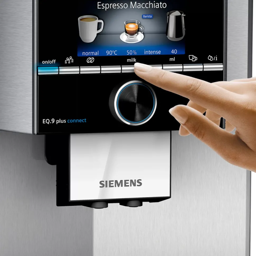 Siemens EQ9 plus s500 TI9553X1RW kahviautomaatti – ruostumaton teräs