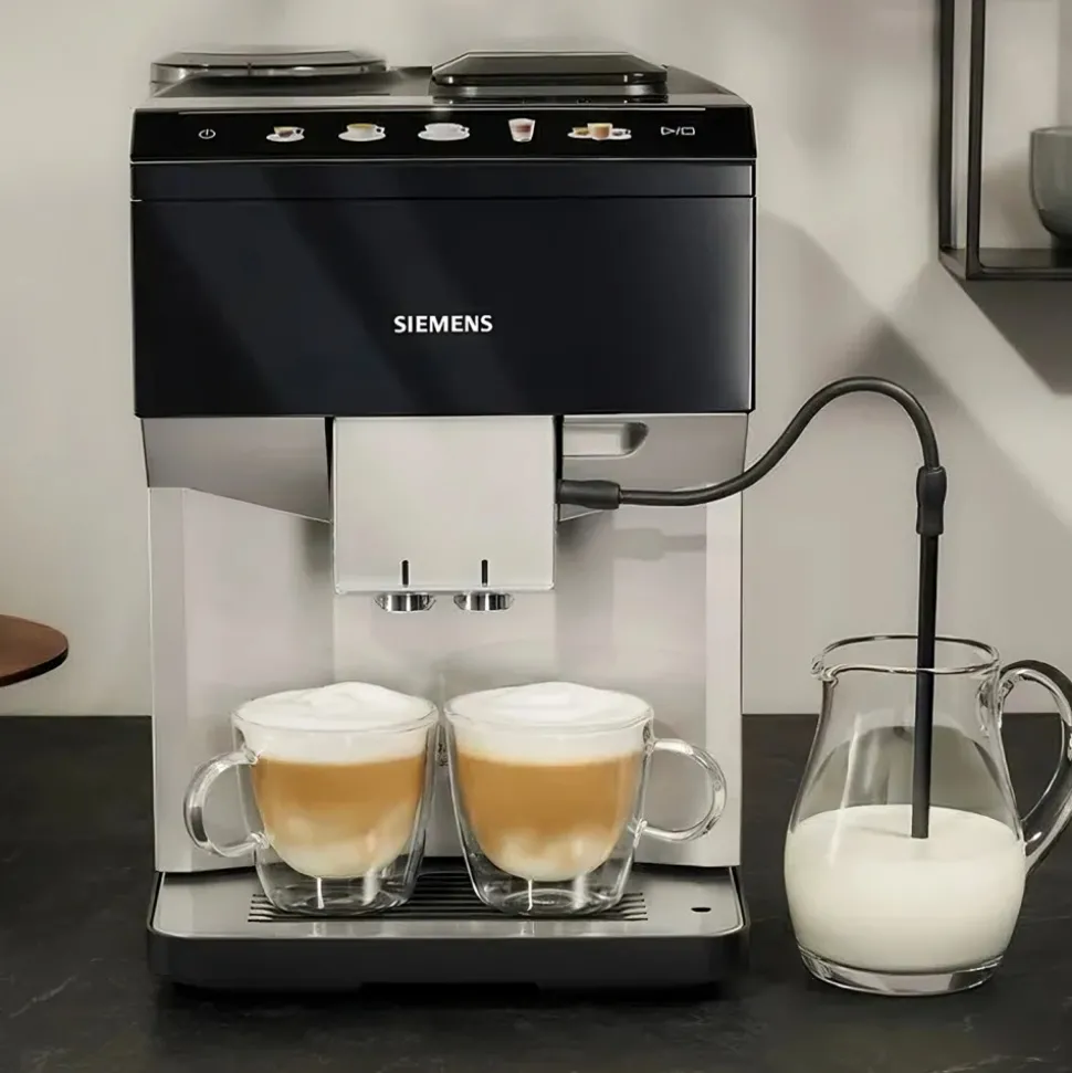 Siemens EQ500 TP515R01 Classic kahviautomaatti – musta/hopea