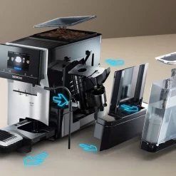 Siemens EQ700 TP715R07 Classic kahviautomaatti – musta/hopea