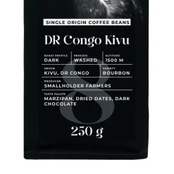 Single-origin kahvipavut Black Crow White Pigeon DR Congo Kivu, 250 g