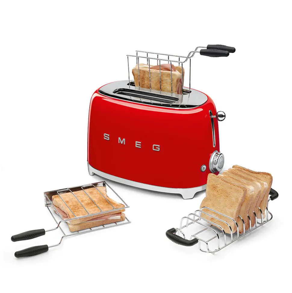 Smeg TSF01RDEU 50’s Retro Style leivänpaahdin – 950 W, punainen