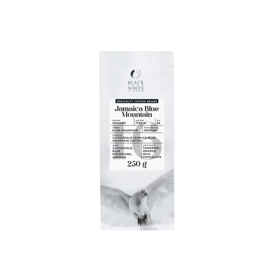 Specialty-kahvipavut Black Crow White Pigeon Jamaica Blue Mountain, 250 g