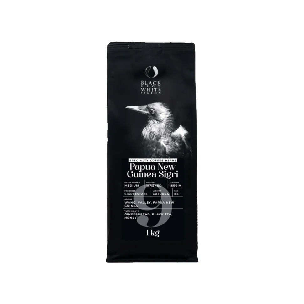 Specialty-kahvipavut Black Crow White Pigeon Papua New Guinea Sigri, 1 kg