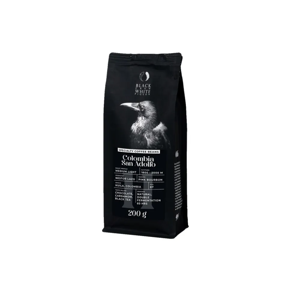 Specialty-kahvipavut Black Crow White Pigeon Colombia San Adolfo (Filter), 200 g