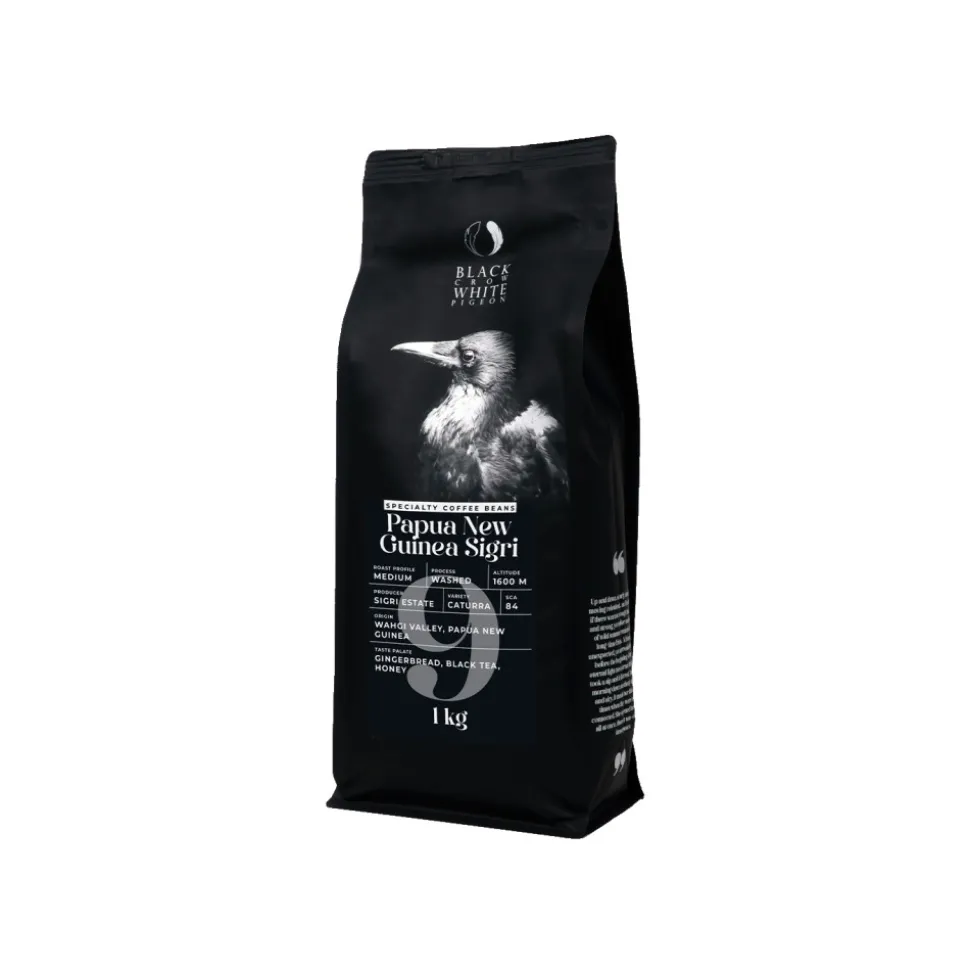 Specialty-kahvipavut Black Crow White Pigeon Papua New Guinea Sigri, 1 kg