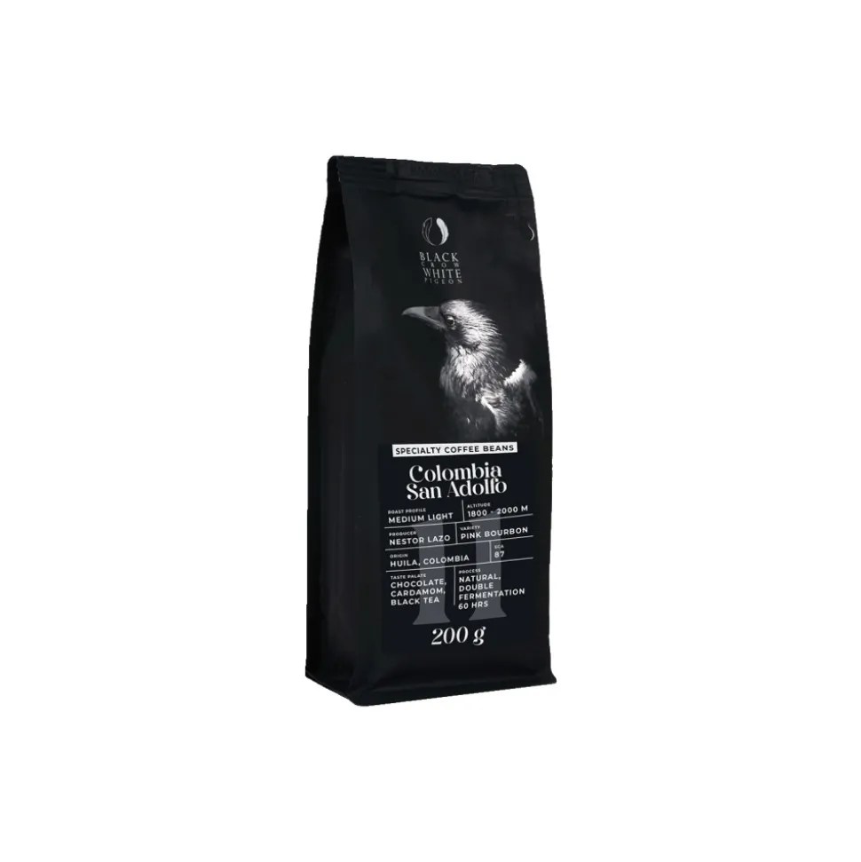 Specialty-kahvipavut Black Crow White Pigeon Colombia San Adolfo (Filter), 200 g