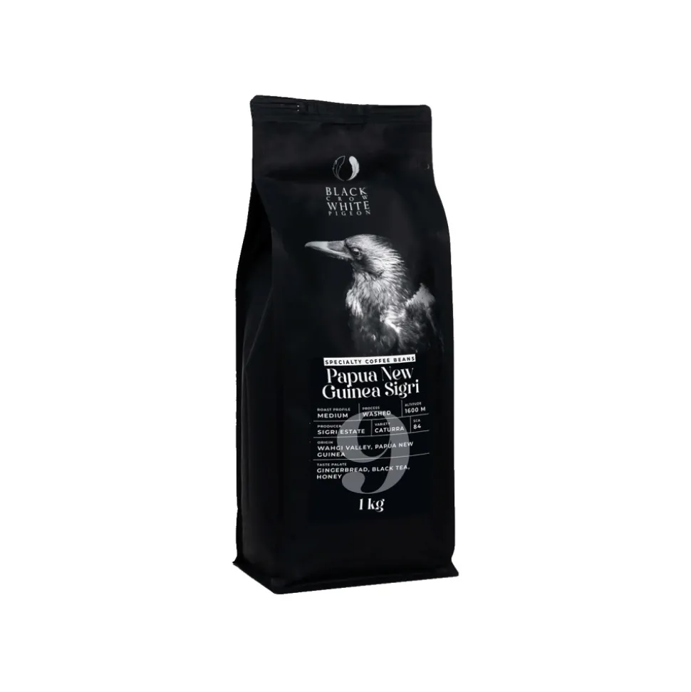 Specialty-kahvipavut Black Crow White Pigeon Papua New Guinea Sigri, 1 kg