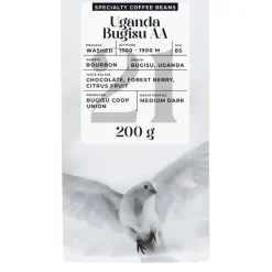 Specialty-kahvipavut Black Crow White Pigeon Uganda Bugisu AA, 200 g