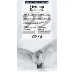 Specialty-kahvipavut Black Crow White Pigeon Vietnam Dak Lak, 200 g