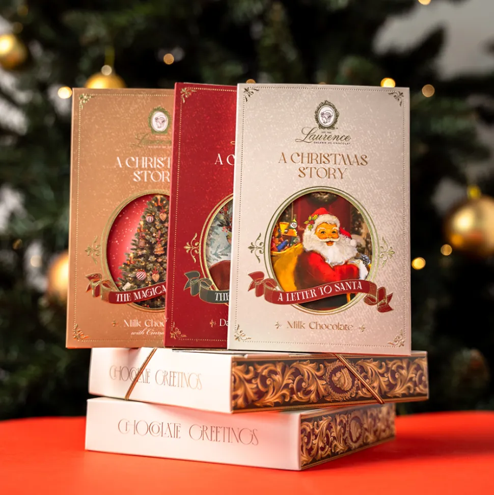 Suklaalevylajitelma Christmas Chocolate Greetings, 3 x 80 g