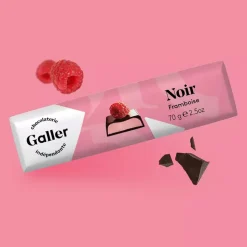 Suklaapatukka Galler Dark Raspberry, 70 g