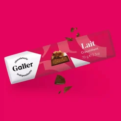 Suklaapatukka Galler Milk Crunchy, 70 g