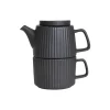 Teekannu ja muki Homla MULEN Black, 650 ml