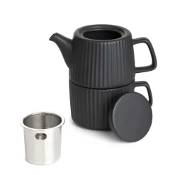 Teekannu ja muki Homla MULEN Black, 650 ml