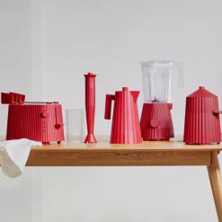 Tehosekoitin Alessi Plisse Red