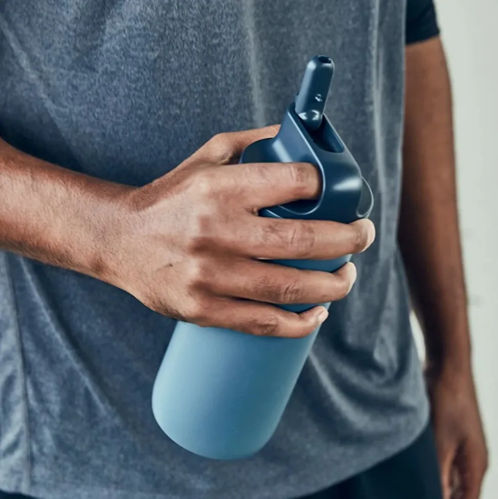 Termospullo kylmille juomille Kinto Active Blue Gray, 600 ml