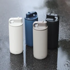 Termospullo kylmille juomille Kinto Active Blue Gray, 600 ml