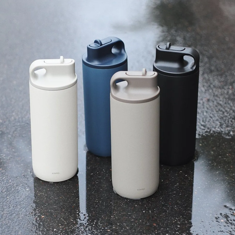 Termospullo kylmille juomille Kinto Active Blue Gray, 600 ml