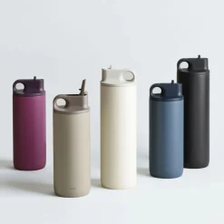 Termospullo kylmille juomille Kinto Active Blue Gray, 600 ml