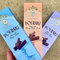 Tumma suklaa suklaakekseillä ja hasselpähkinäpraliinilla Laurence Pouraki Classic, 4 x 30 g