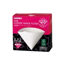 Valkoiset suodatinpaperit Hario Misarashi V60-2