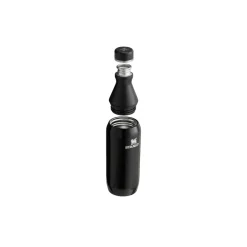 Vesipullo Stanley The All Day Slim Black gloss, 600 ml