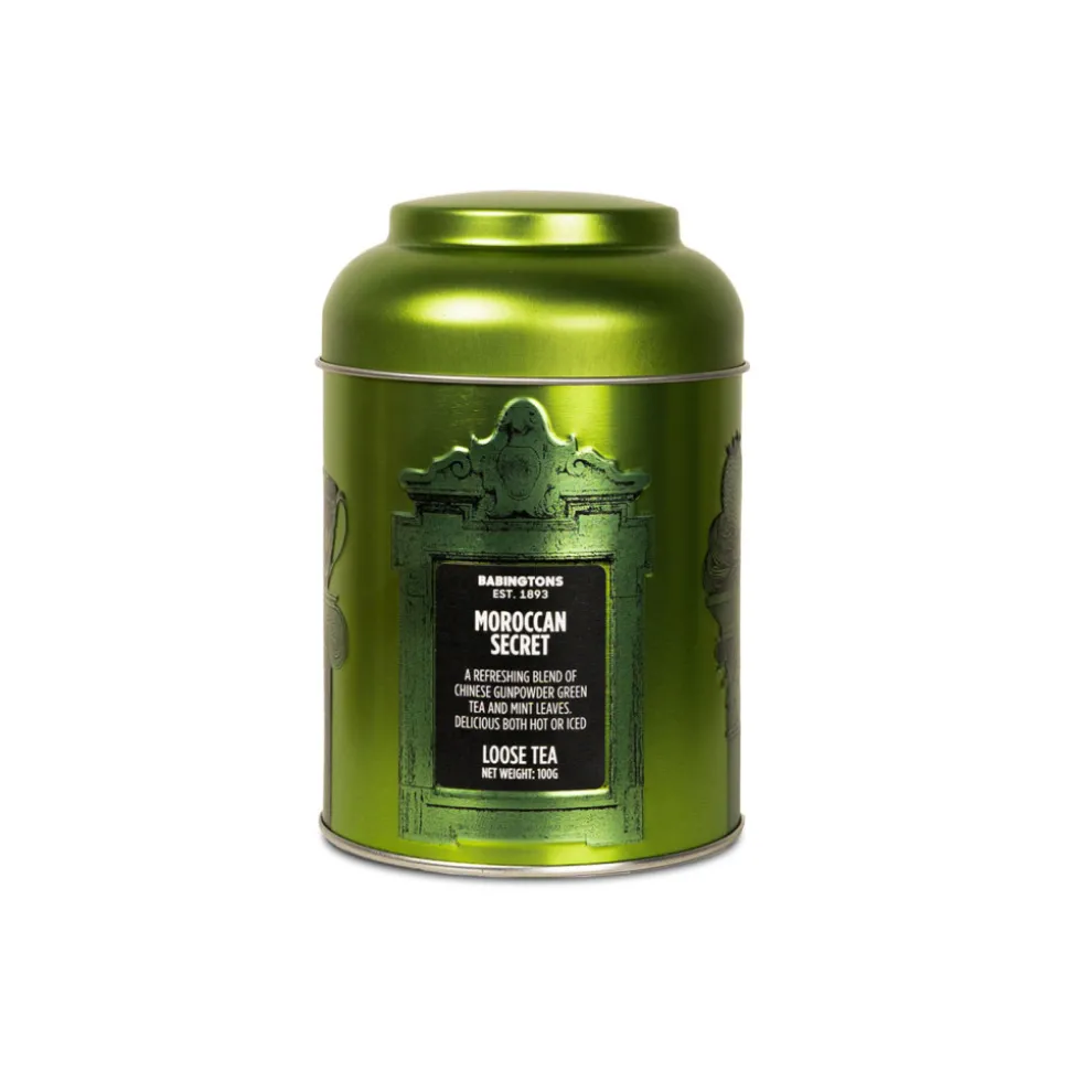 Vihreä tee Babingtons Moroccan Secret metallipurkissa, 100 g