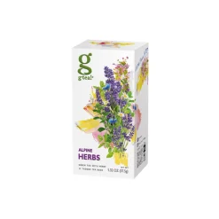 Vihreä tee yrteillä g’tea! Alpine Herbs, 25 kpl.